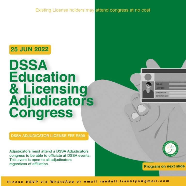 Read more about the article DSSA Education & Licensing Adjudicators Congress will be online on the 25th of June