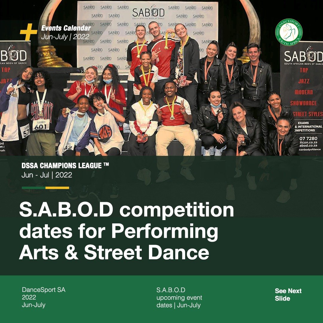 You are currently viewing SABOD Performing Arts & Street Dance competition dates in June – July 2022
